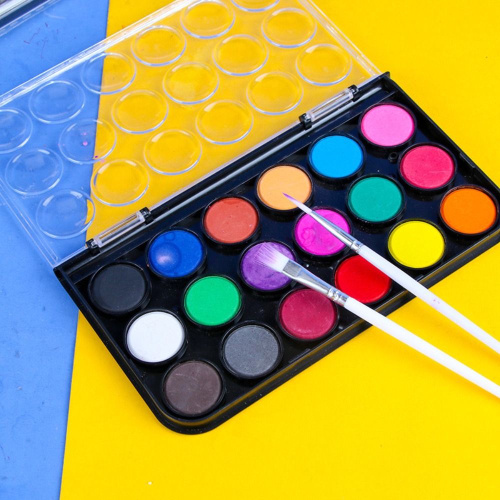 12/18/24/36Colors Solid Waterc - Watercolor Paint Set Solid Pigment ulasan dan harga