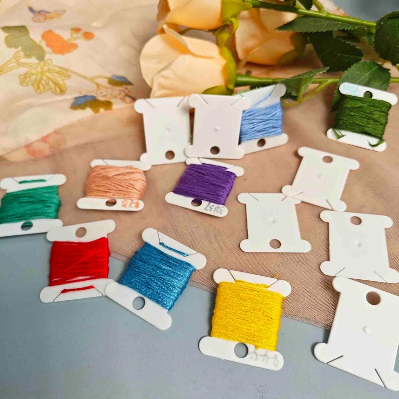 1set Embroidery Floss Bobbins  - Cotton Embroidery Thread Skeins ulasan dan harga