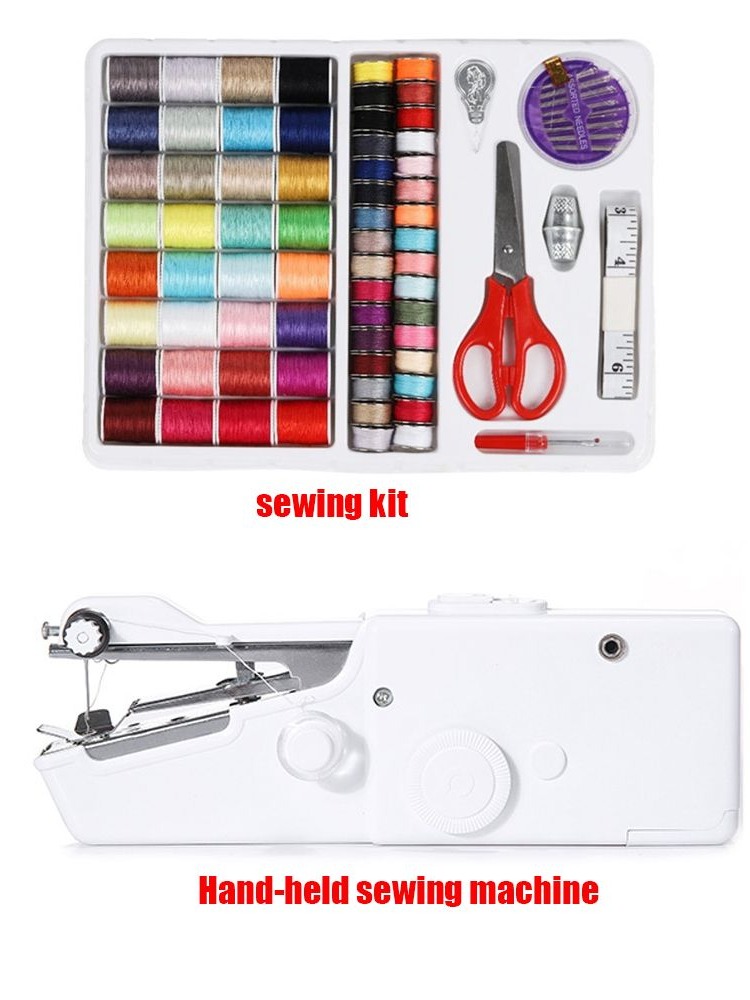 Locked Stitcher DIY Tool Sundr - Mini Electric Sewing Machine Handheld ulasan dan harga