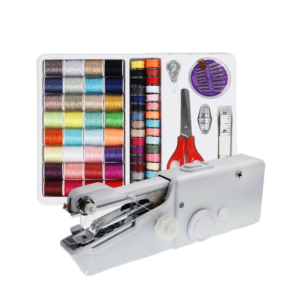 Locked Stitcher DIY Tool Sundr - Mini Electric Sewing Machine Handheld ulasan dan harga
