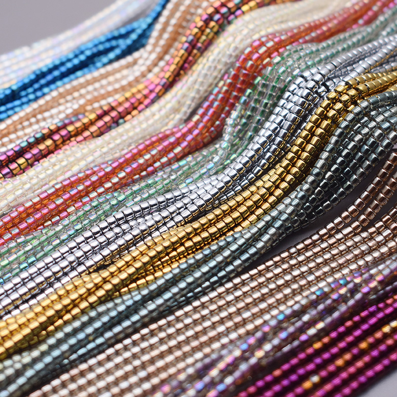 New 2mm 198pcs Gold Color Silv - Glass Seed Beads 2Mm Jewelry Making ulasan dan harga