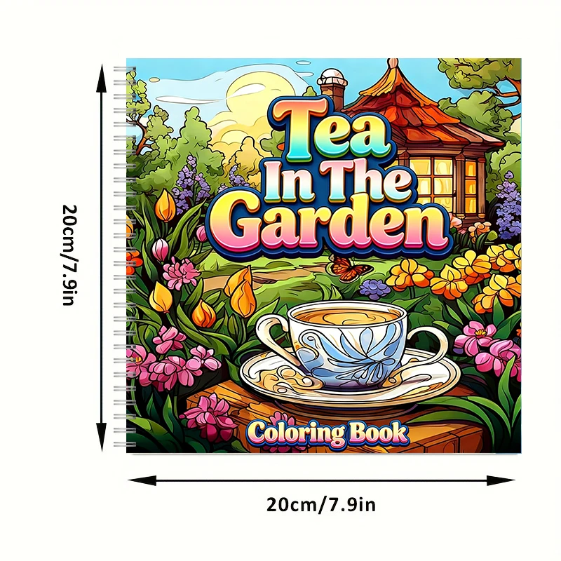 Tea In The Gardens Coloring Bo - Painting Supplies ulasan dan harga